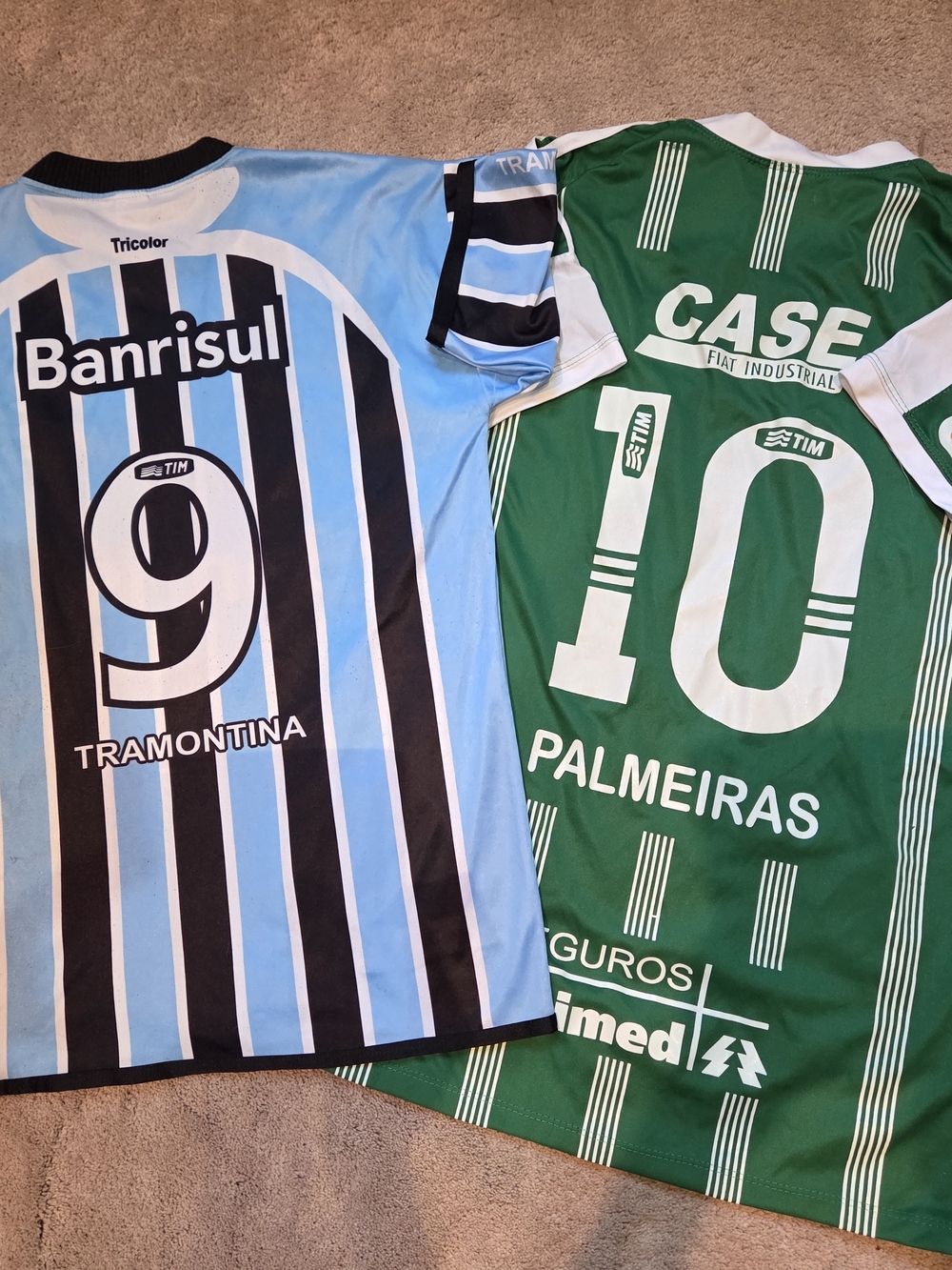Palmeiras & Grêmio Replica Soccer Jerseys - Green & Light Blue